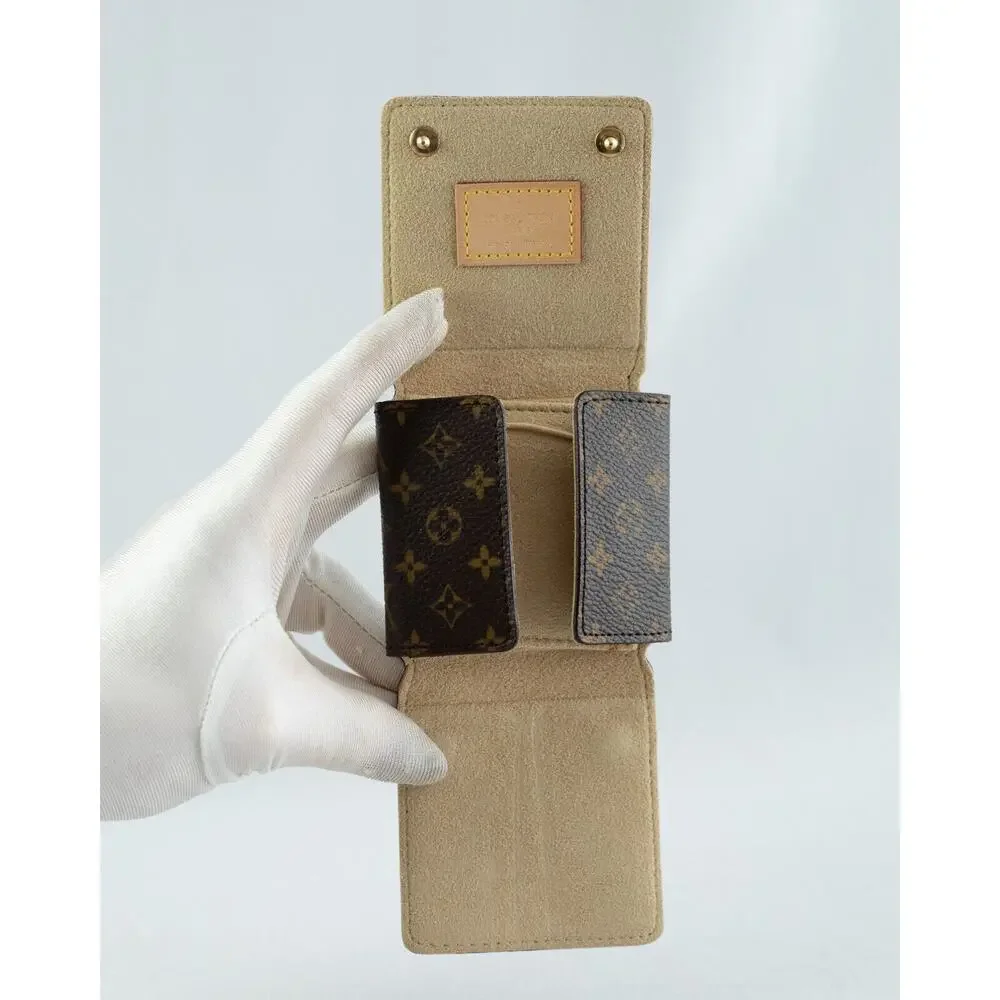 Louis Vuitton Monogram Mini Folding Jewelry Travel Case  date code# SN0055